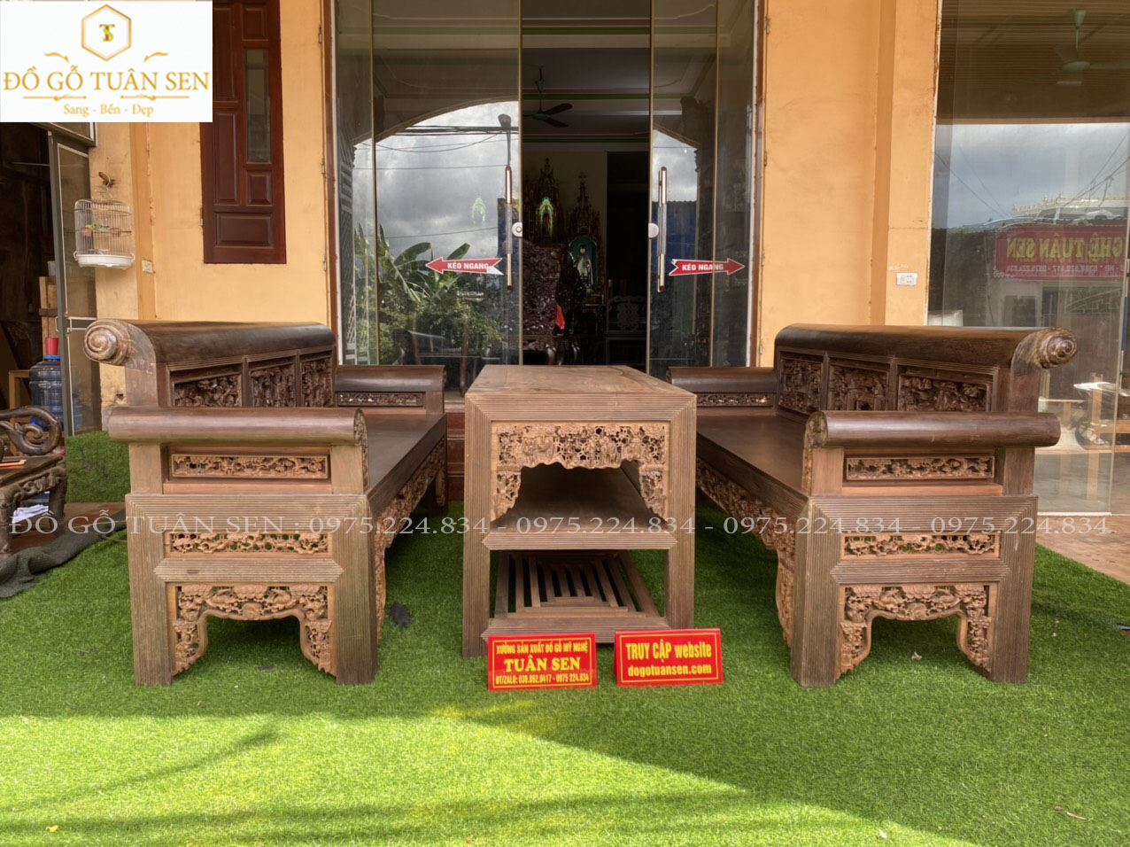 bộ trường  kỷ đục tích  gỗ gụ ta cũ