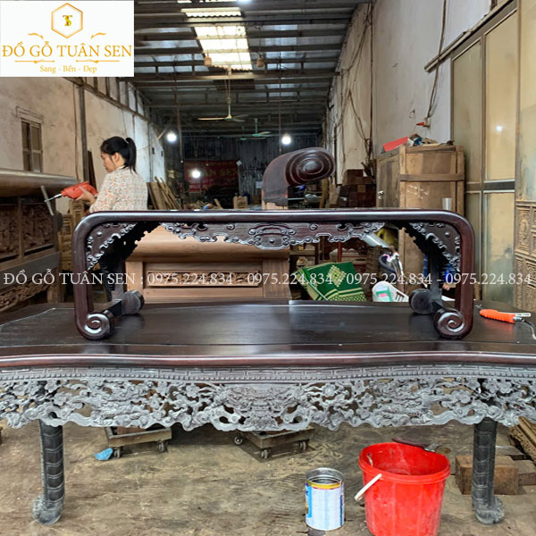 báo giá văn kỷ gỗ gụ khảm ốc