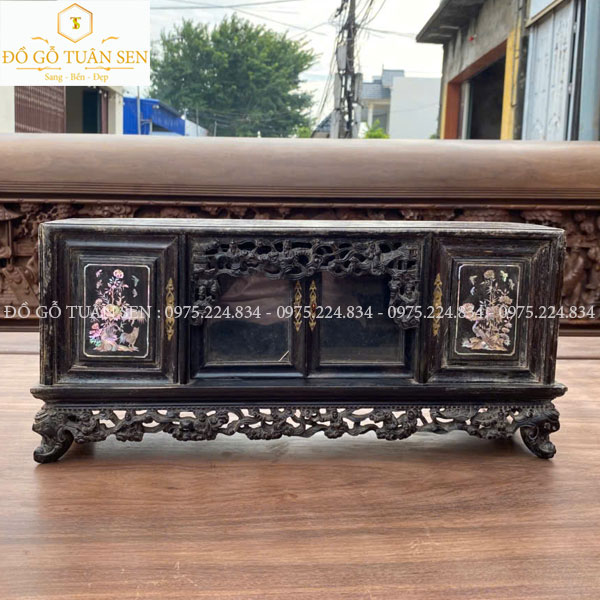 Tủ chè mini gỗ trắc 
