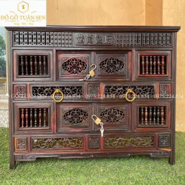 Mẫu tủ kê đồ lối huế 