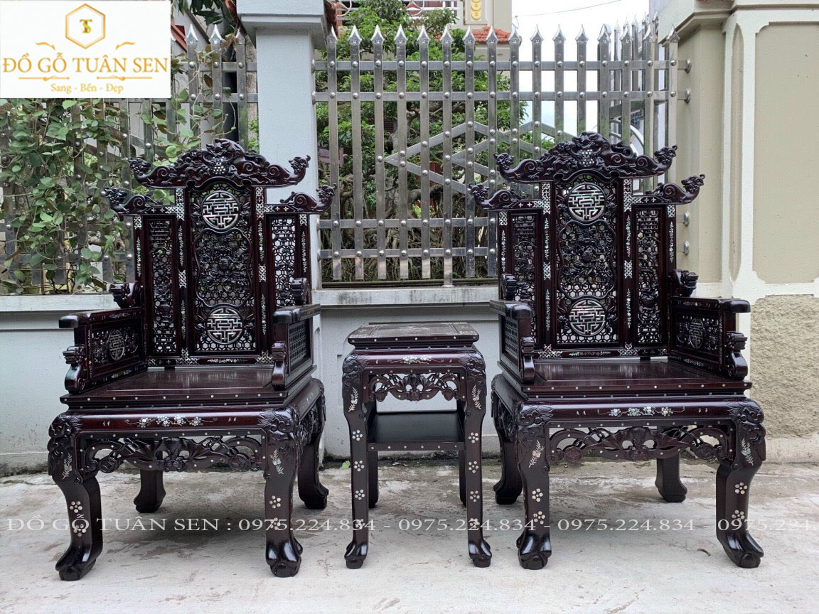 Thông tin chi tiết về bộ trường kỷ ngũ lân vườn cầu 