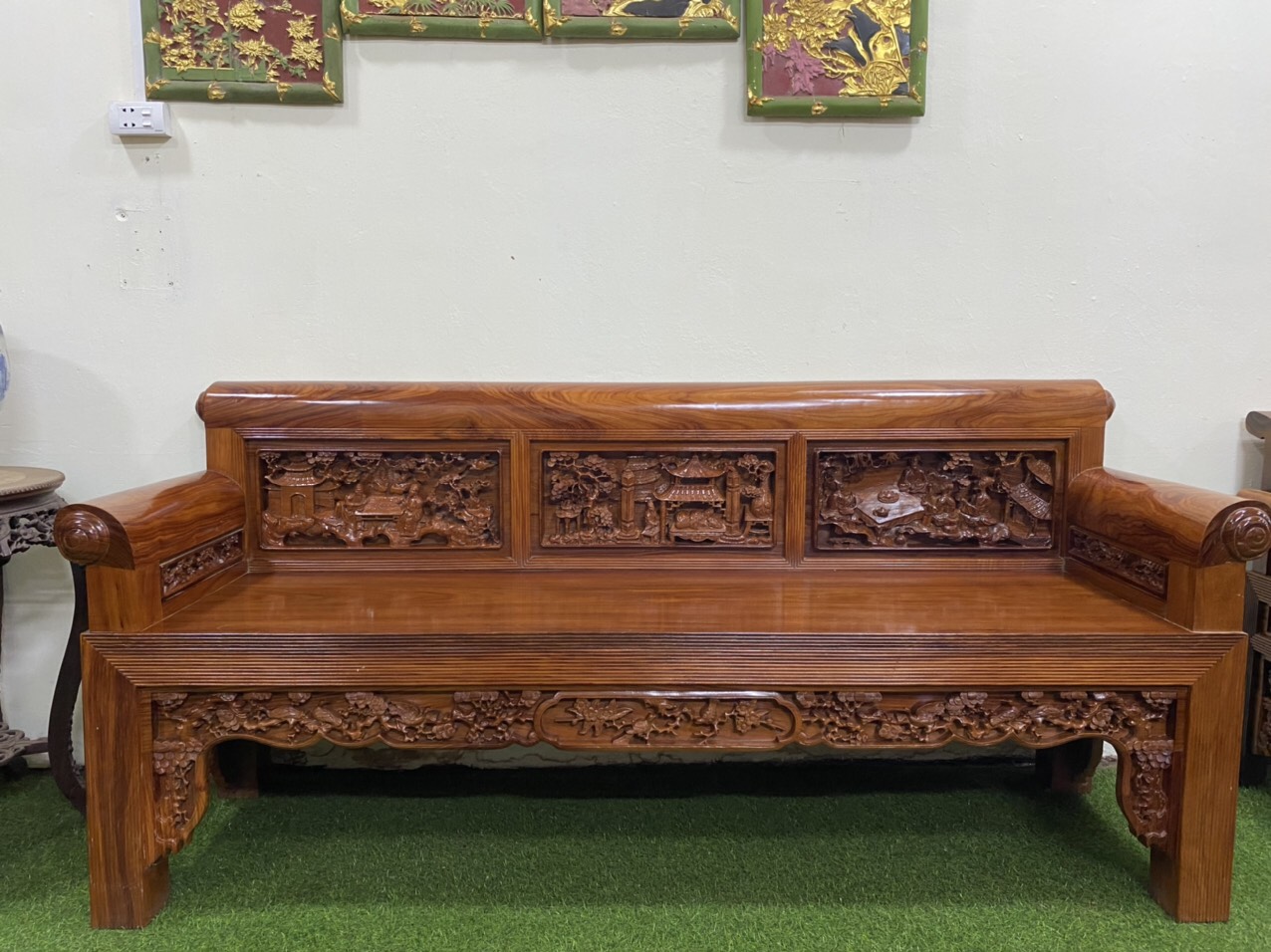 bộ trường kỷ chạm tích 