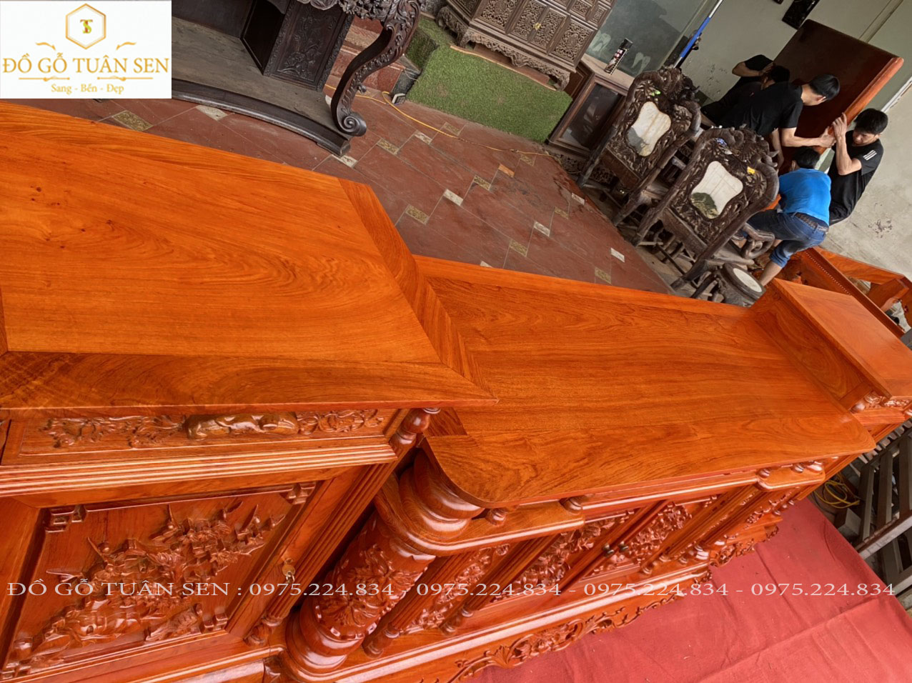 Cam kết khi mua Kệ tivi gỗ hương cột nho của đồ gỗ Tuân SEN 