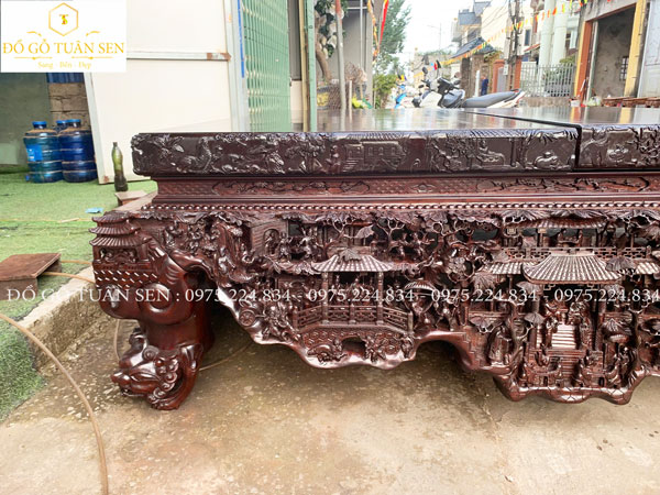 Sập đục tay tinh xảo 