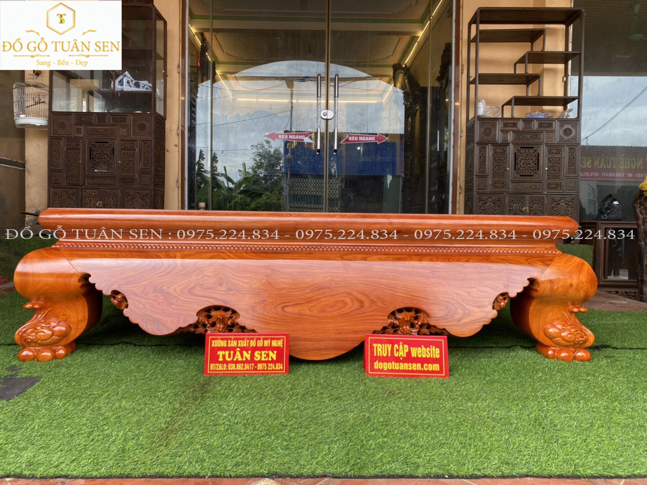 BỘ SẬP TRƠN GỖ HƯƠNG  ĐẸP 