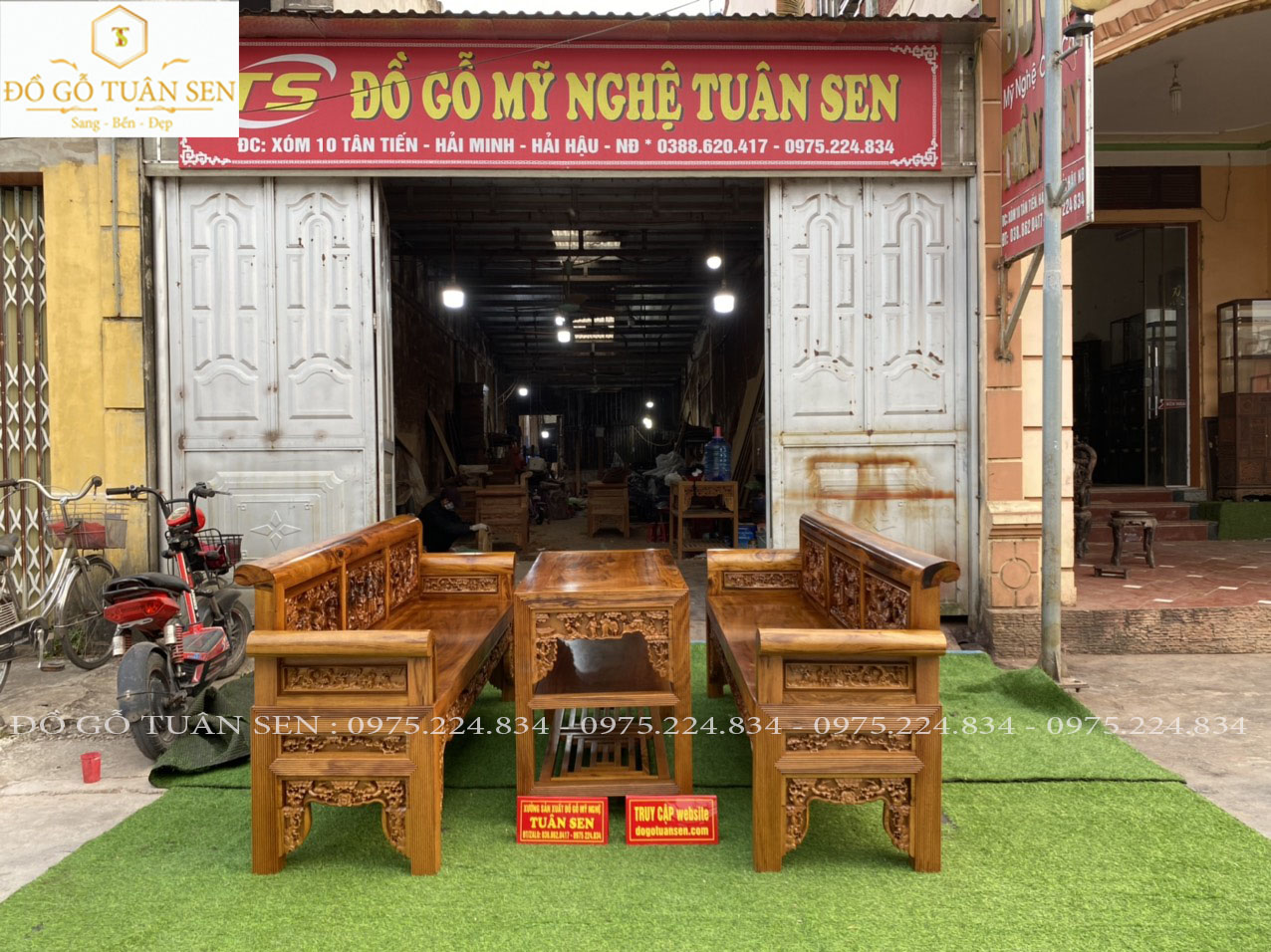 Trường kỷ đục tích tam quốc gỗ gụ ta quảng bình vân đẹp nhất hiện nay