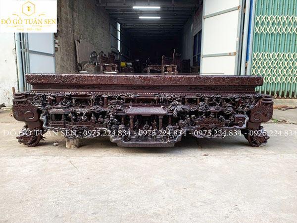 Sập Gỗ Gụ Đục Tay Tinh Xảo – Hàng Hiếm, Số Lượng Có Hạn