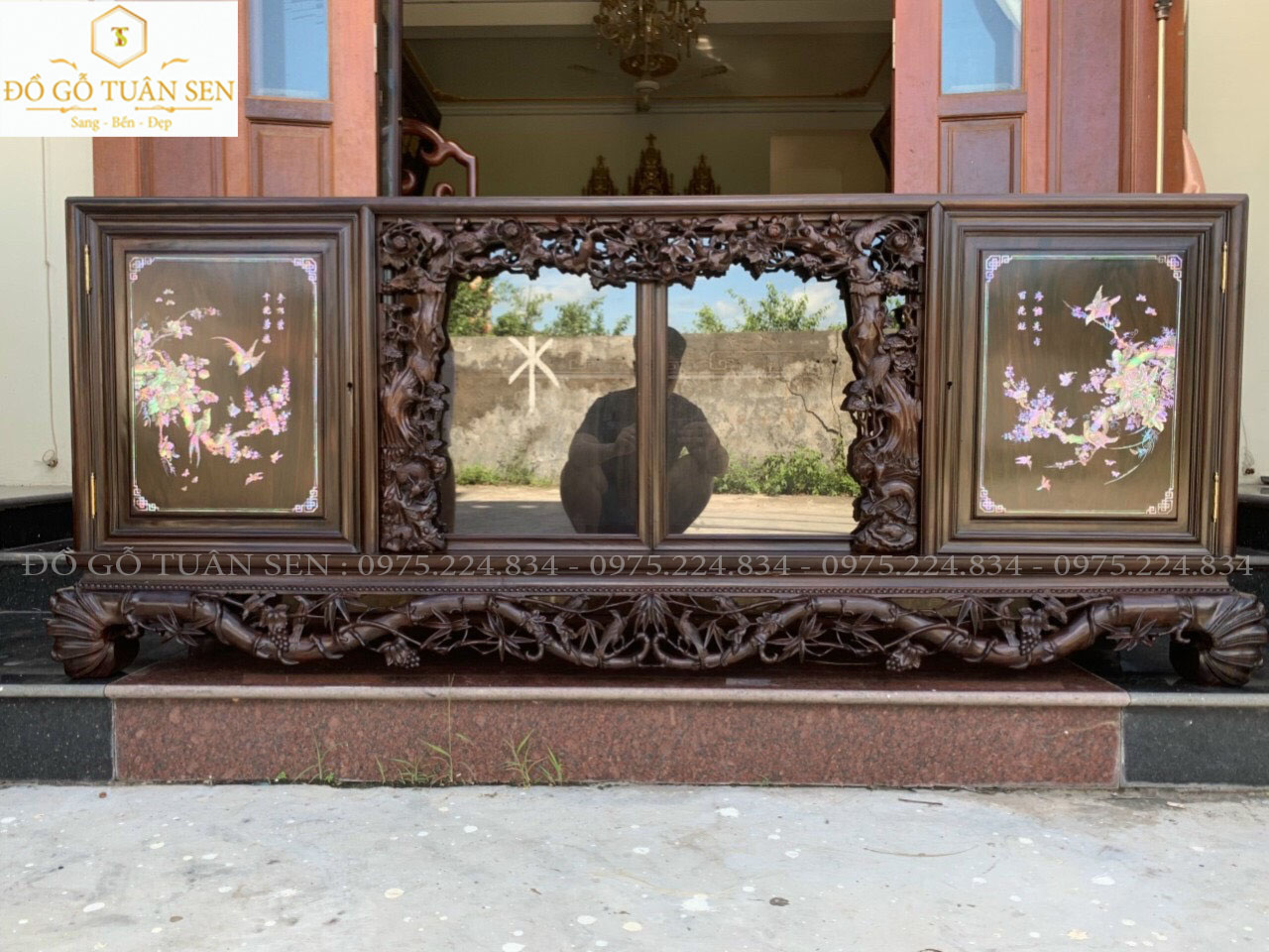 TỦ CHÈ GỖ GỤ QUẢNG BÌNH 