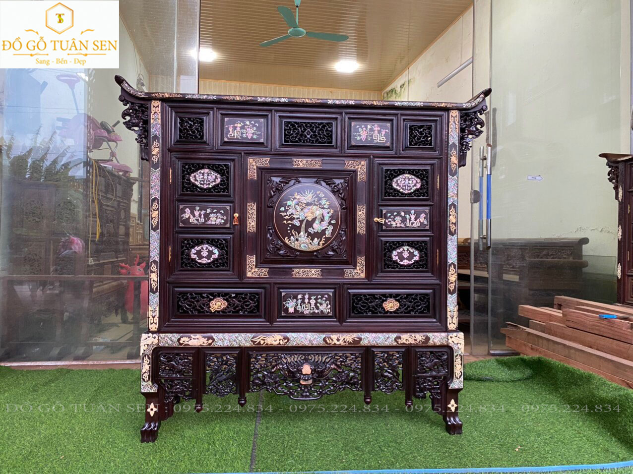  TỦ THỜ HUẾ KHẢM 