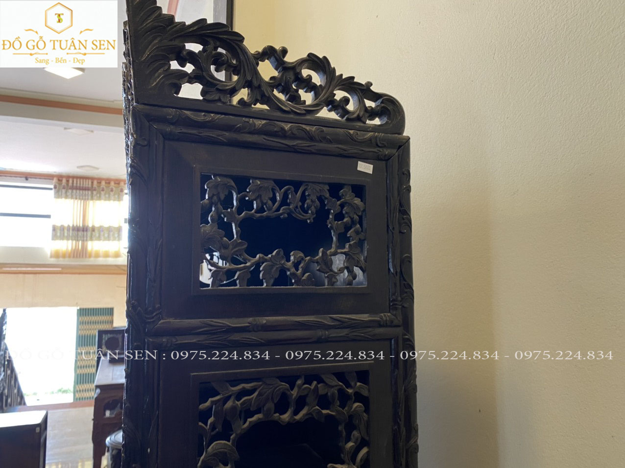 Hãy cùng đồ gỗ Tuân Sen xem hình ảnh tủ cổ xưa gỗ trắc 