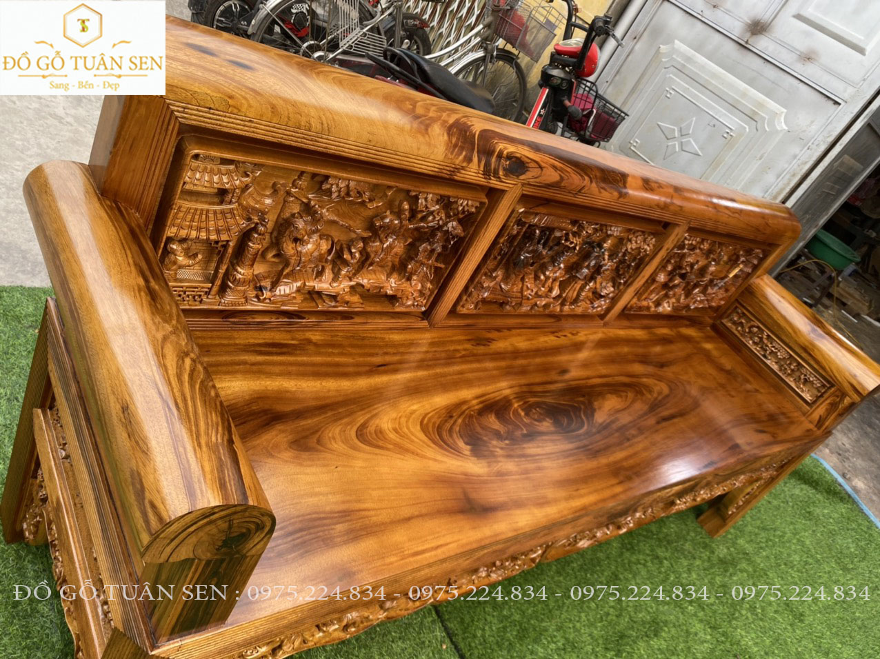 hình ảnh bộ Trường kỷ  gỗ gụ ta quảng bình 