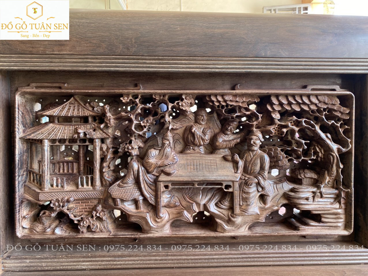 Mua trường kỷ đục tích tam quốc gỗ gụ ta cũ của đồ gỗ tuân sen 
