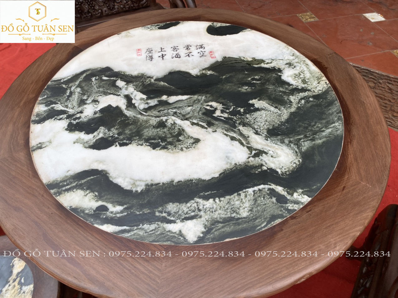 Mua  Bộ bàn ghế trúc kép gỗ gụ 7 món của đồ gỗ Tuân sen   