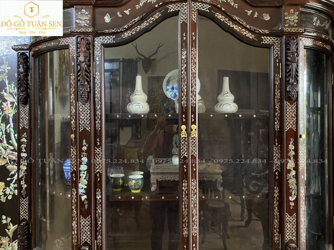 Thông tin  tủ bày đồ khảm ốc đẹp