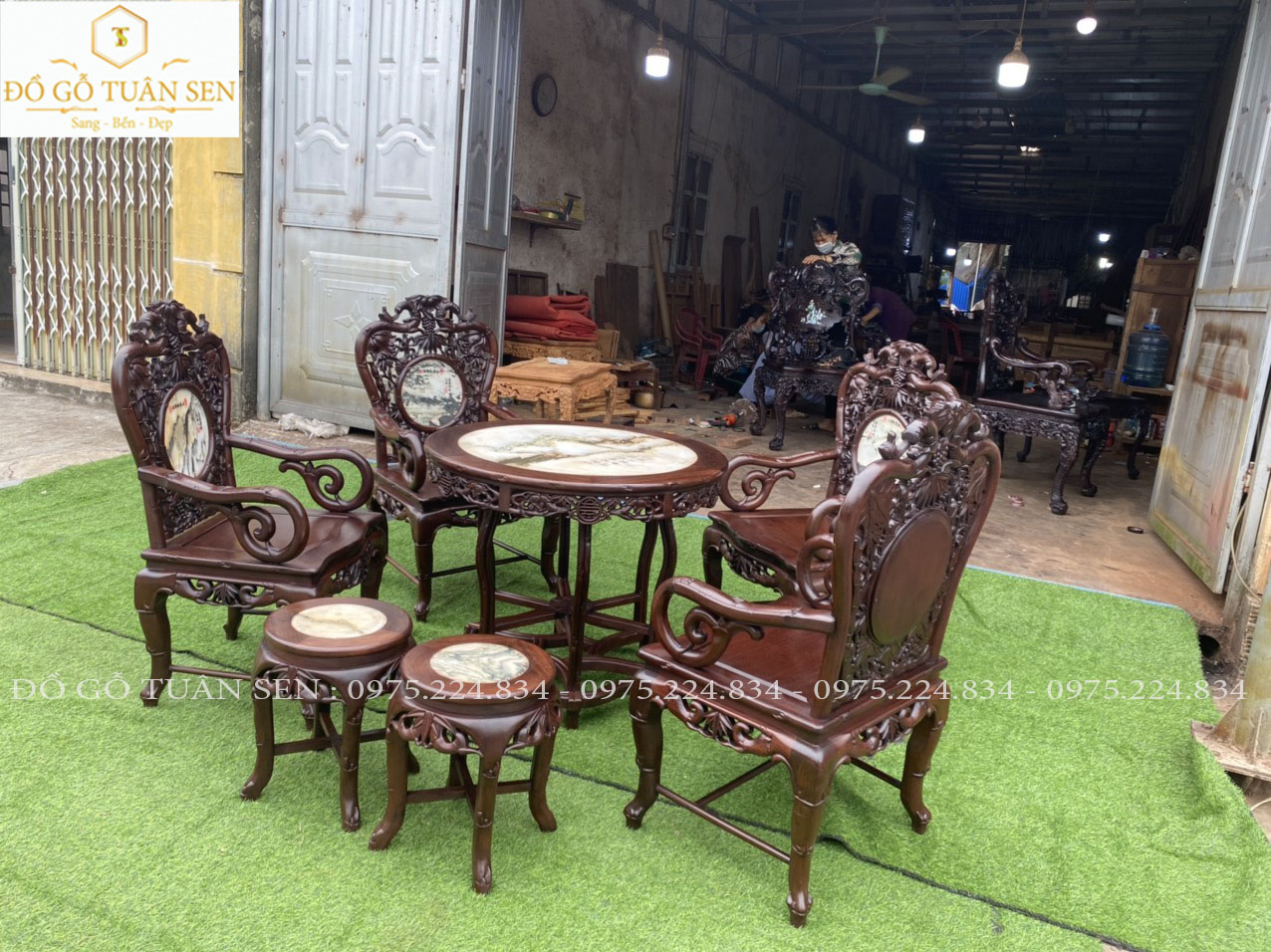 Thông tin kích thước bộ bàn ghế trúc kép gỗ gụ đẹp nhất 2023