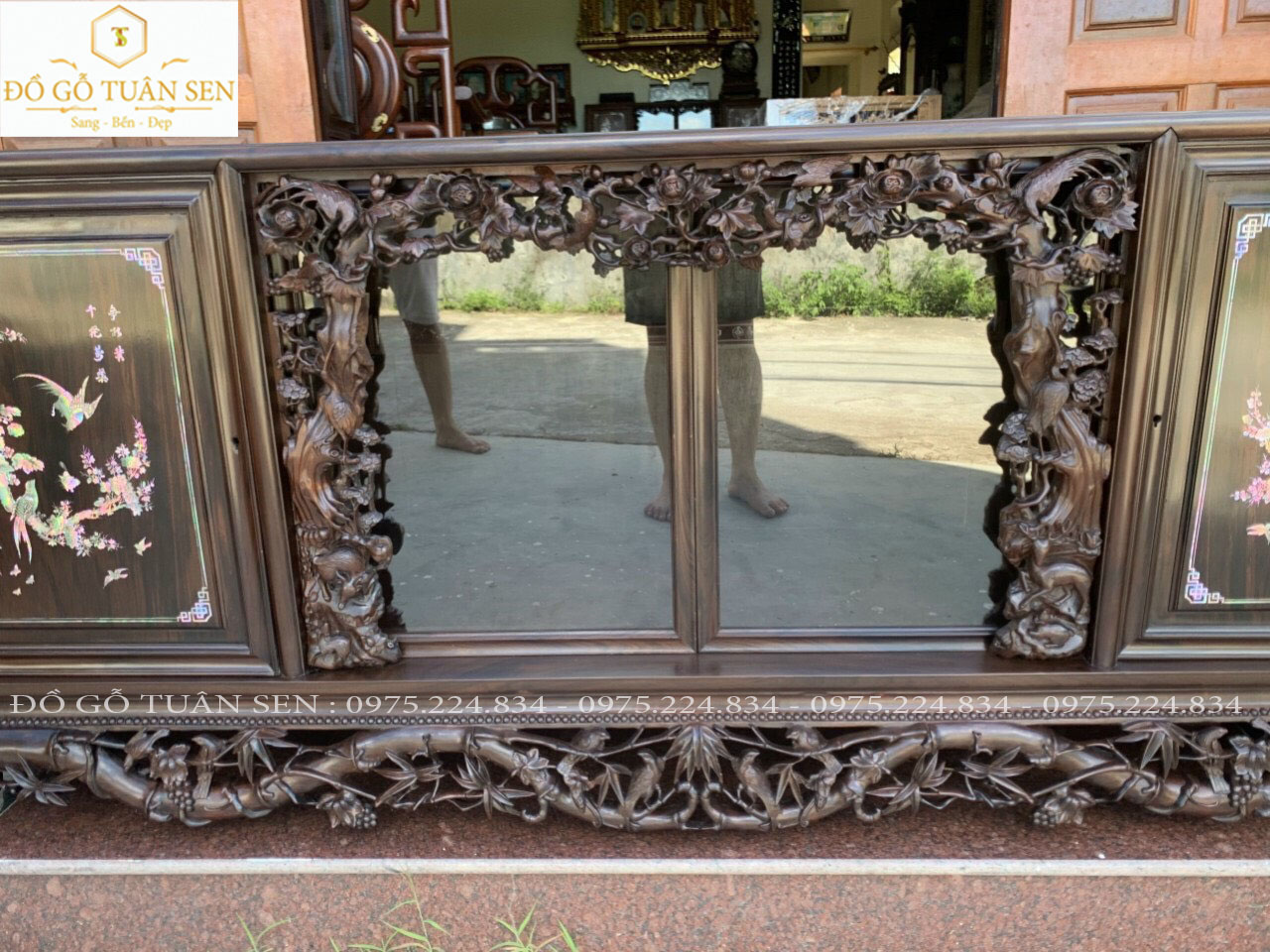 Thông tin kích thước tủ chè gỗ gụ quảng bình 