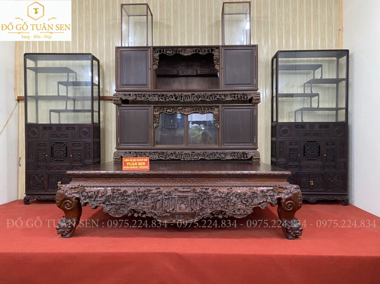 Thông tin sản phẩm sập gỗ chạm tích 